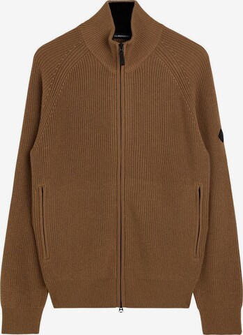 J.Lindeberg Cardigan 'Kyler' i brun: forside