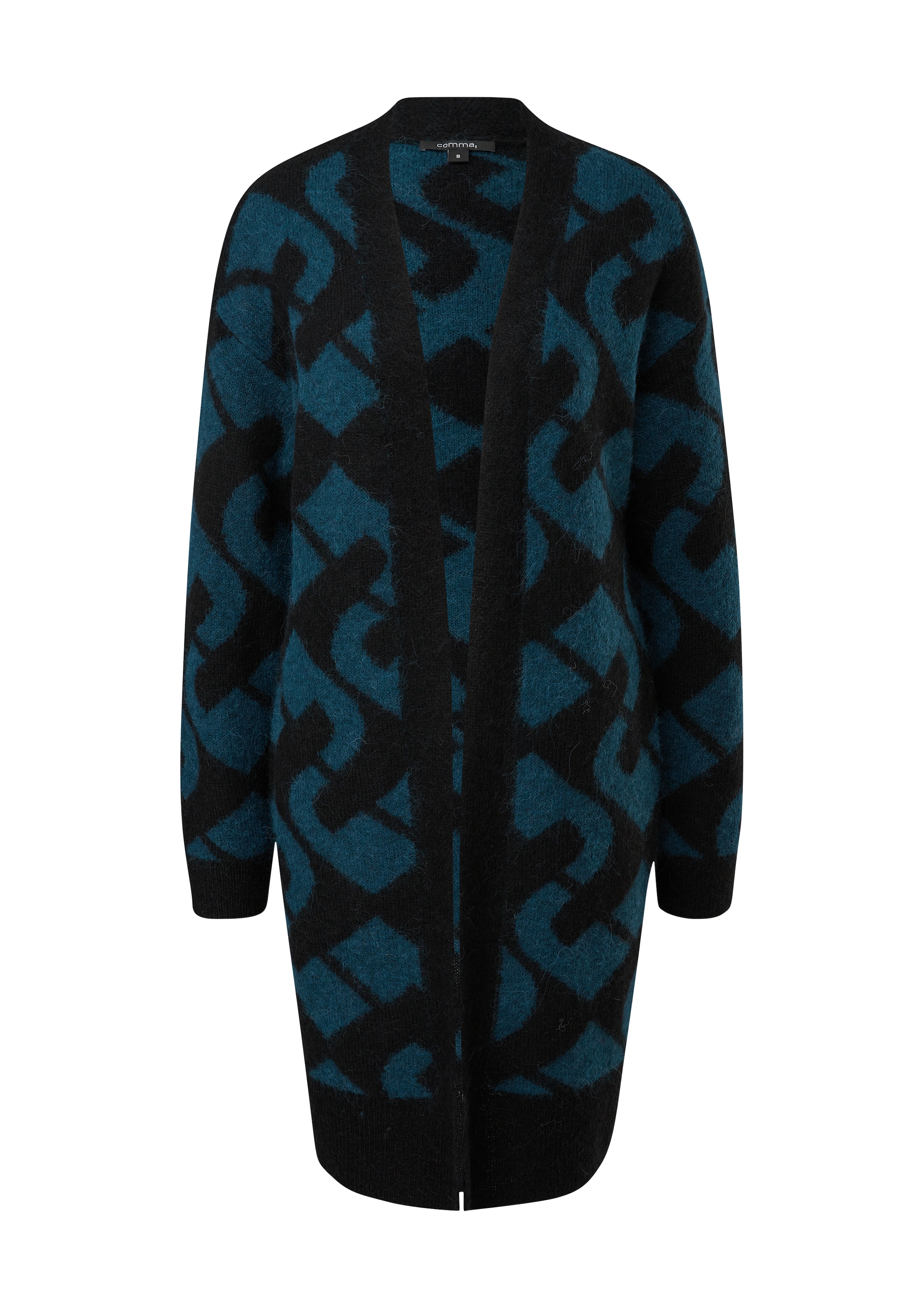 COMMA Strickjacke in Blau: Vorderseite