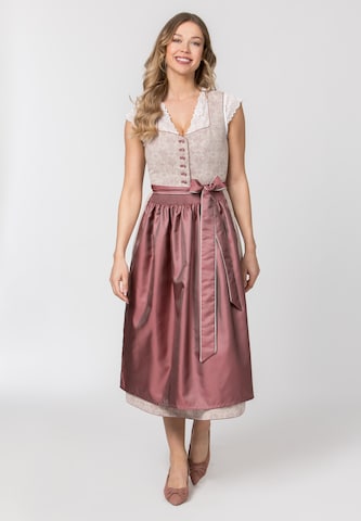 STOCKERPOINT Dirndl in Pink: Vorderseite