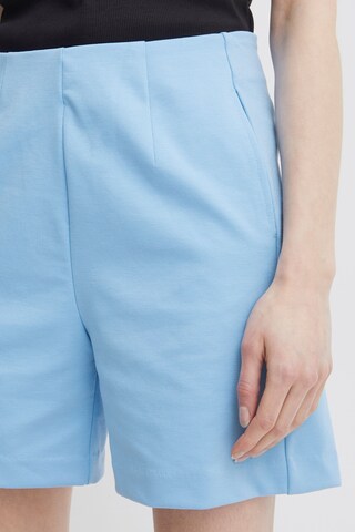 ICHI Loosefit Shorts in Blau