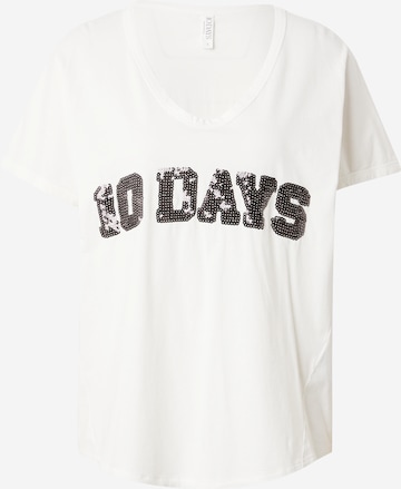 T-shirt 10Days en blanc : devant