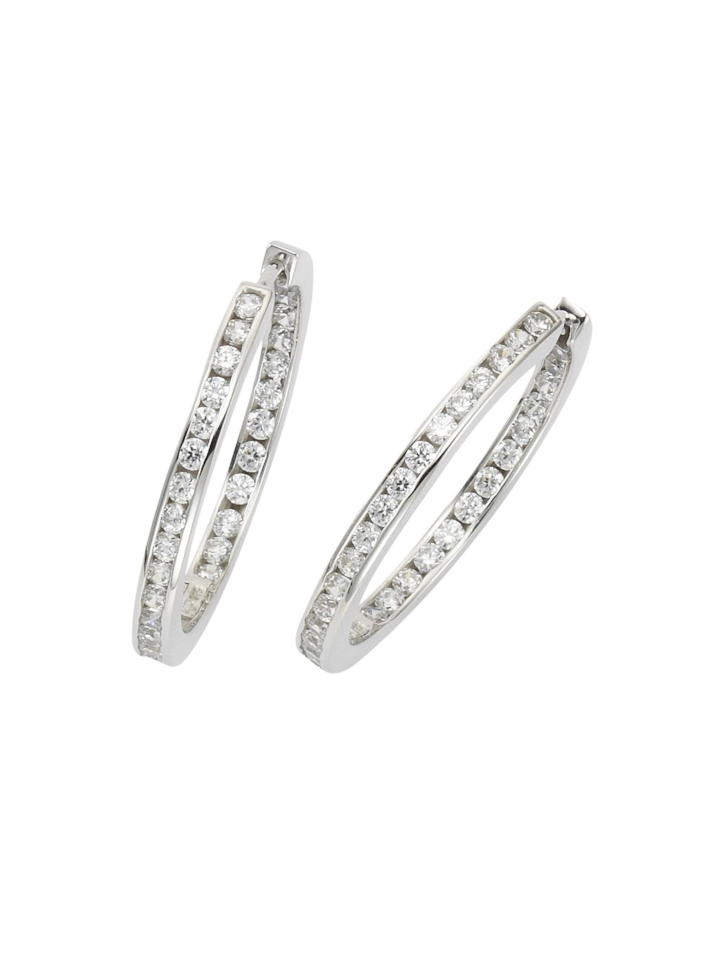 CELESTA Ohrringe in Silber: Vorderseite