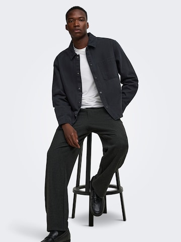 Coupe regular Chemise business 'ONSTimes' Only & Sons en noir