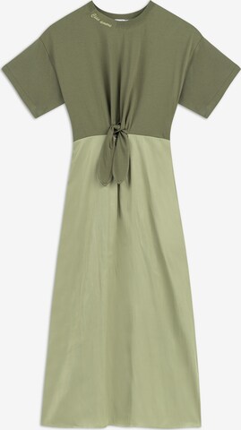 Robe Twist en vert : devant