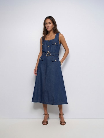 Salsa Jeans Jurk in Blauw: voorkant