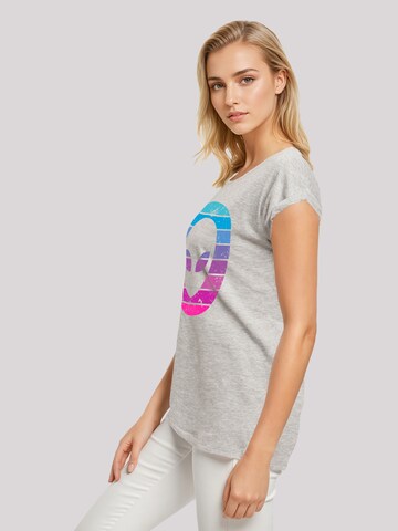 F4NT4STIC Shirt 'Alien Kopf' in Grey