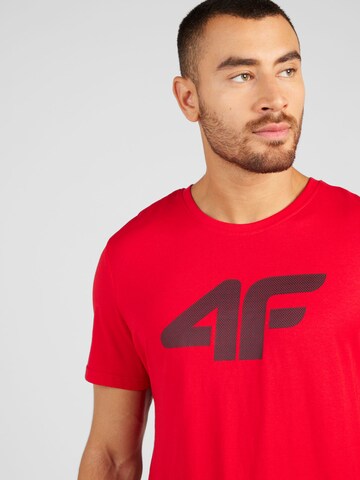 4F Λειτουργικό μπλουζάκι σε κόκκινο