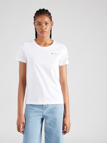 T-shirt Champion Authentic Athletic Apparel en blanc : devant