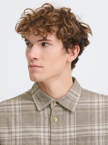 Casual Friday Regular fit Overhemd ' CFLotus' in Bruin