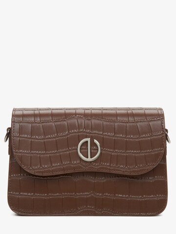 Estro Handbag '87266' in Brown: front