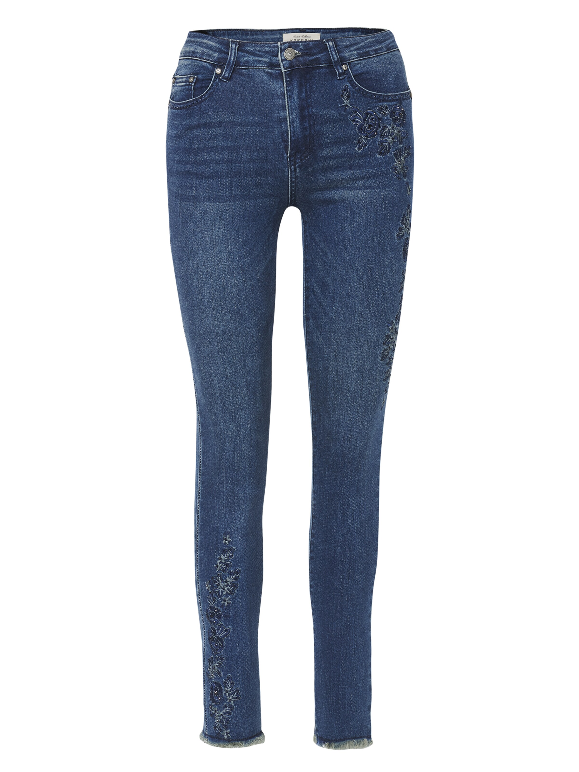 KOROSHI - regular Vaquero en azul: frente