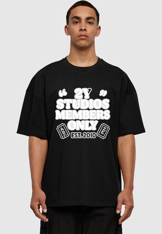 T-Shirt 'Members Only' 2Y Studios en noir : devant