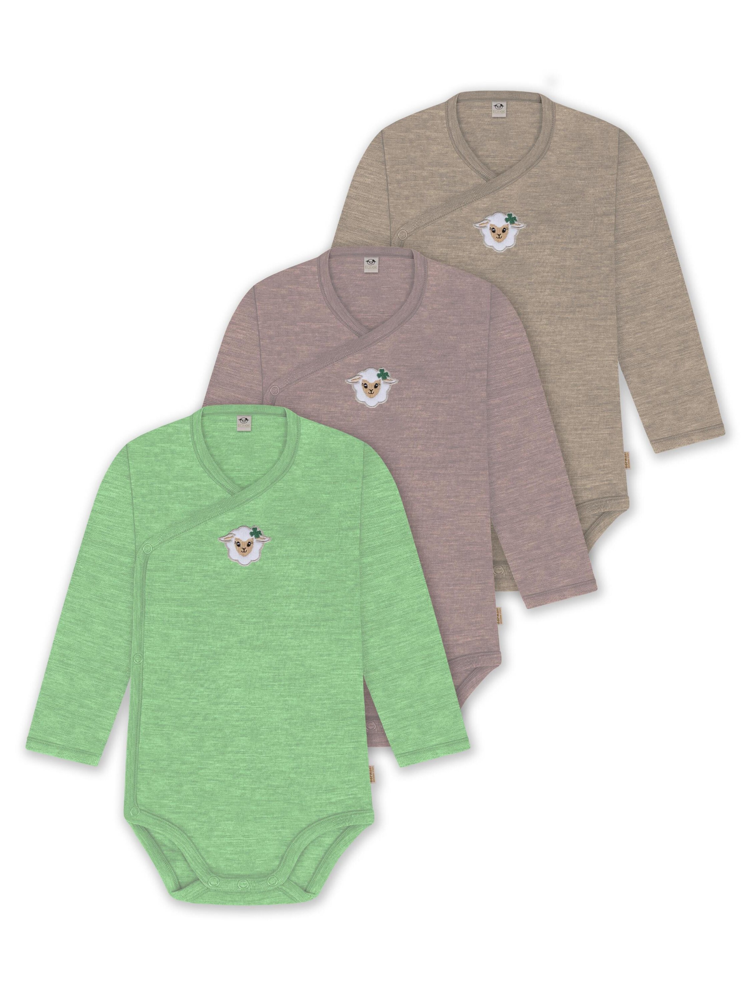 Barboteuse / body normani en beige : devant