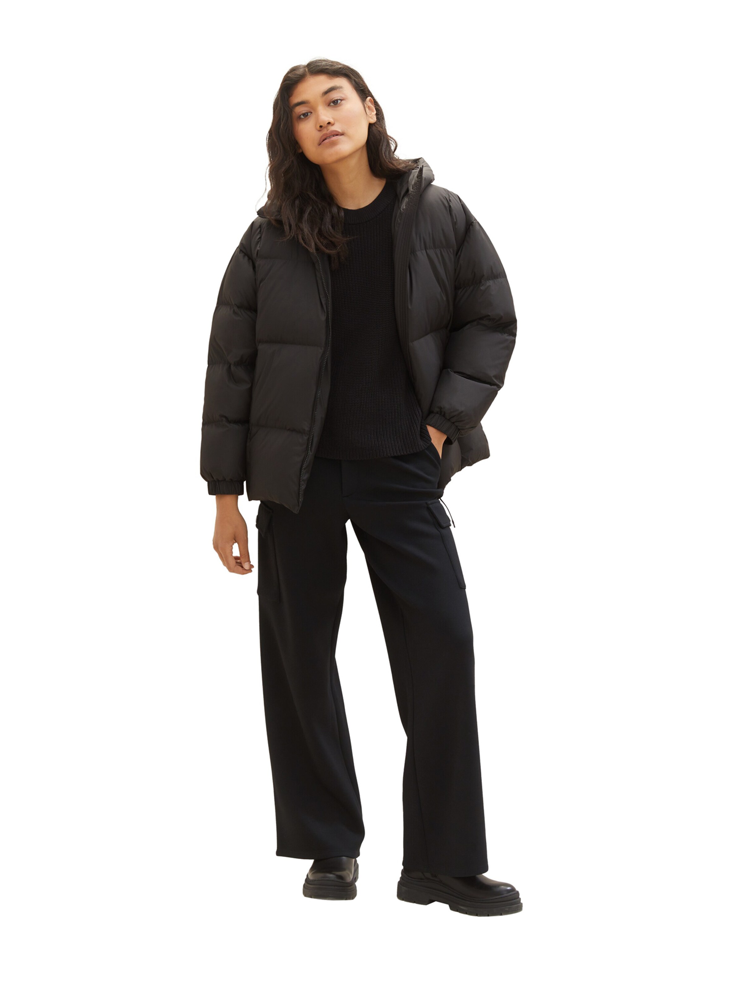 melns TOM TAILOR DENIM Ziemas jaka