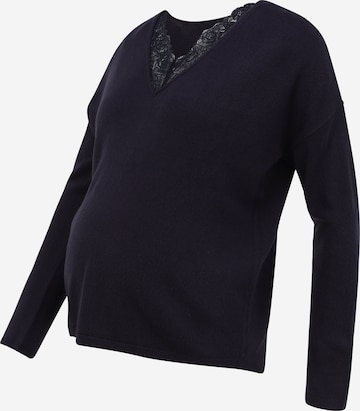Only Maternity Pullover 'AMALIA' in Blau: predná strana