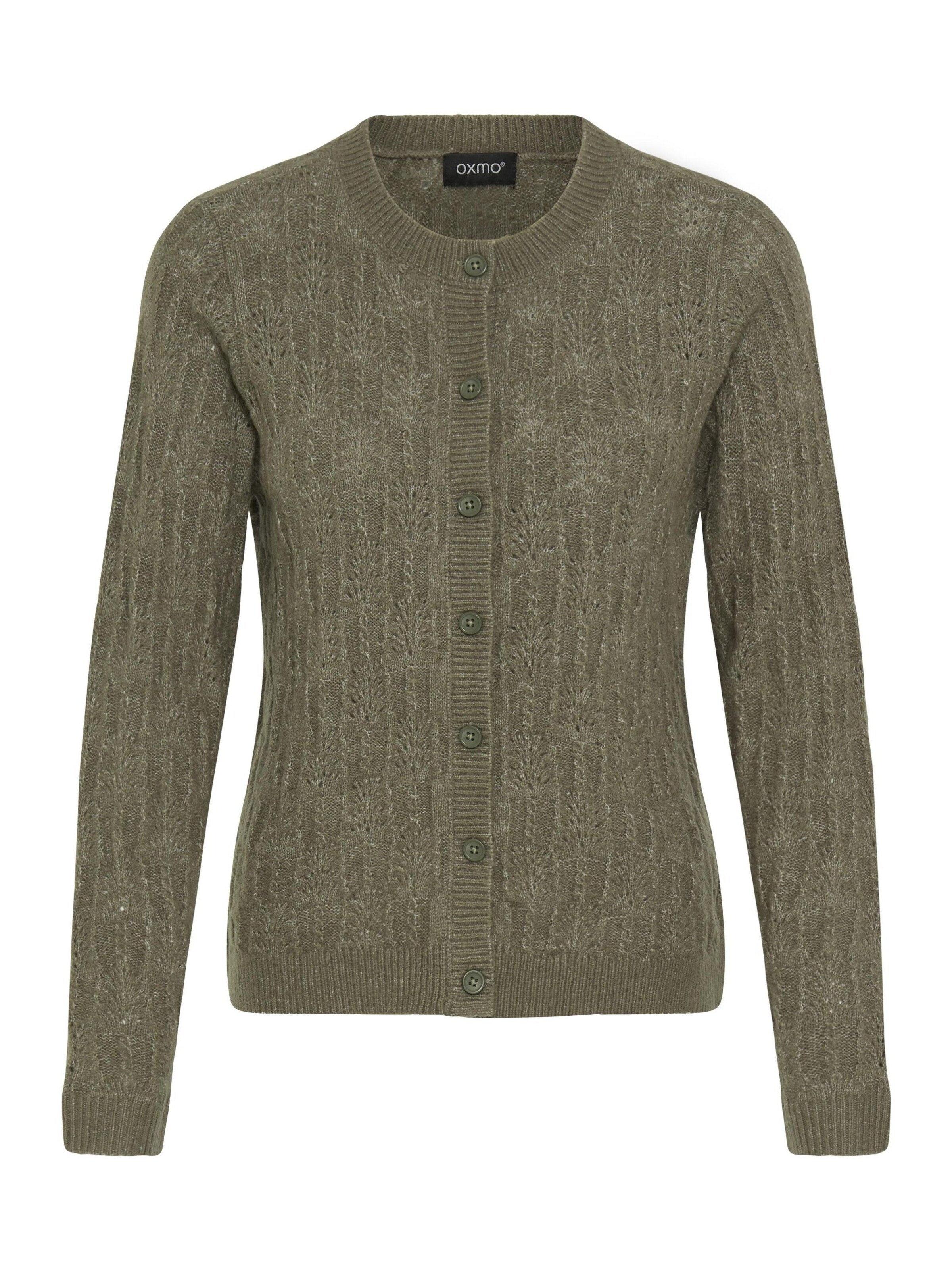 Oxmo - Casaco de malha 'Sinva'' em verde: frente