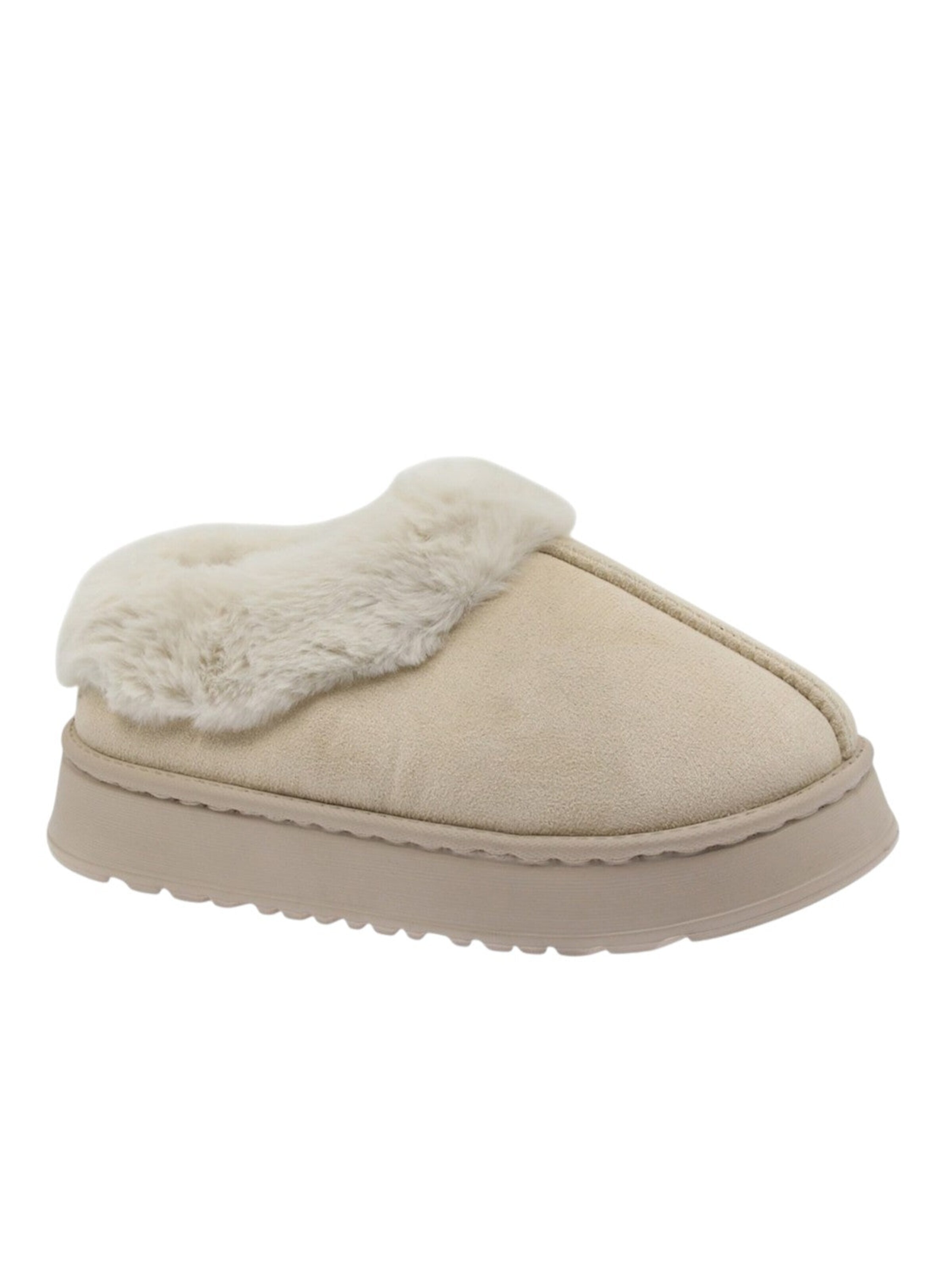 Beppi Slipper 'Indoor Shoe' in Beige: front
