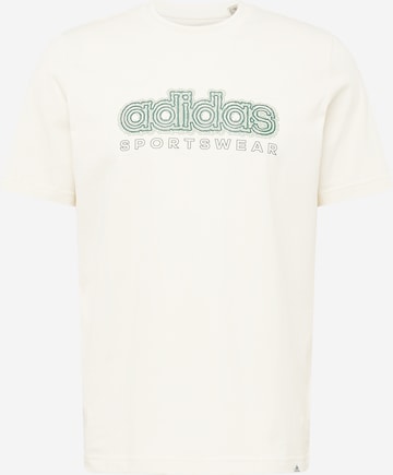 ADIDAS SPORTSWEAR - Camisa funcionais em branco: frente