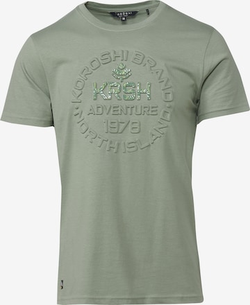 KOROSHI Shirt in Groen: voorkant