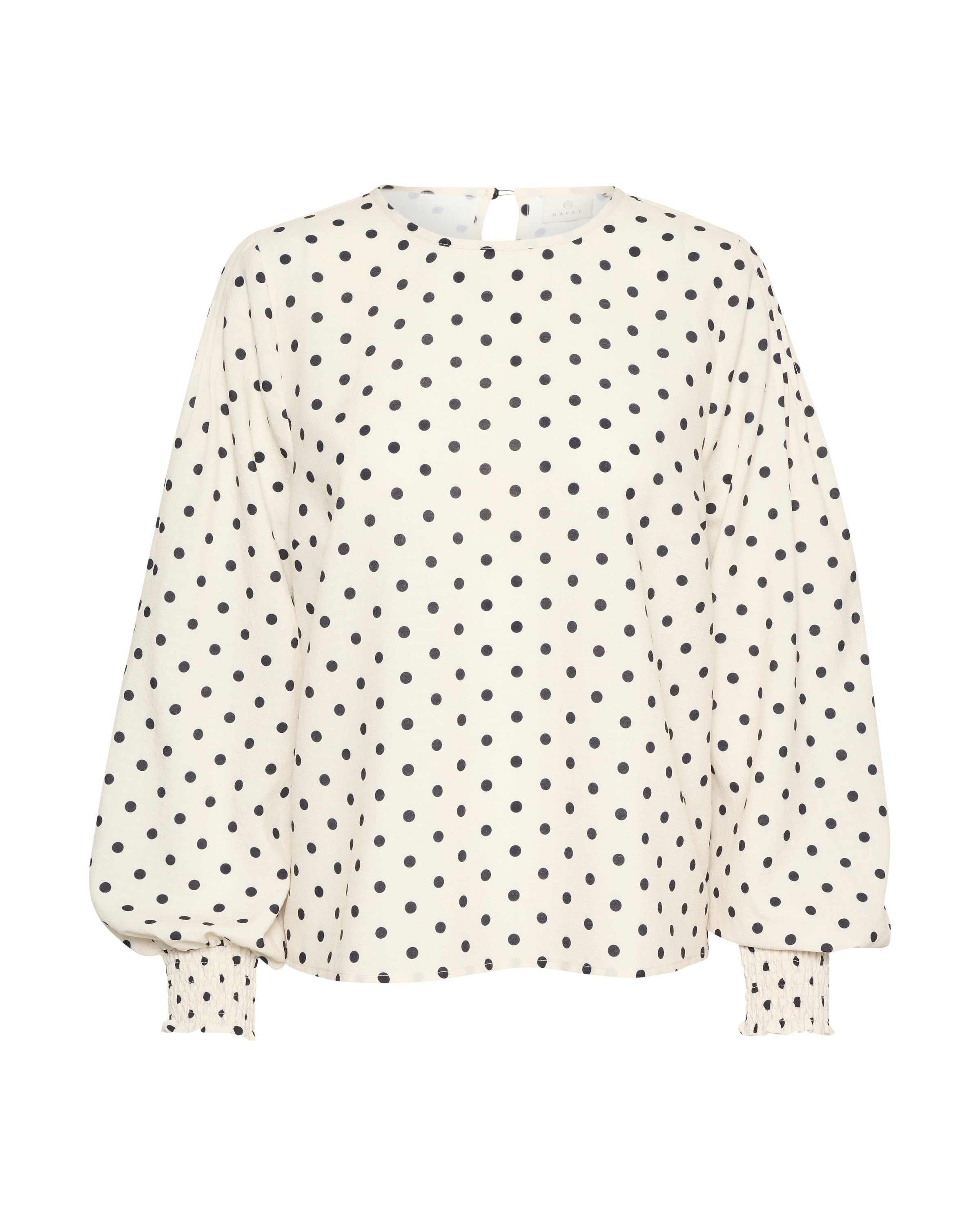 bēšs Kaffe Blūze 'KA Oscarna': no priekšpuses