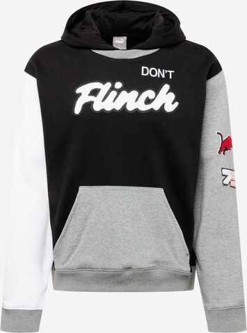 PUMA Athletic Sweatshirt in Black: front