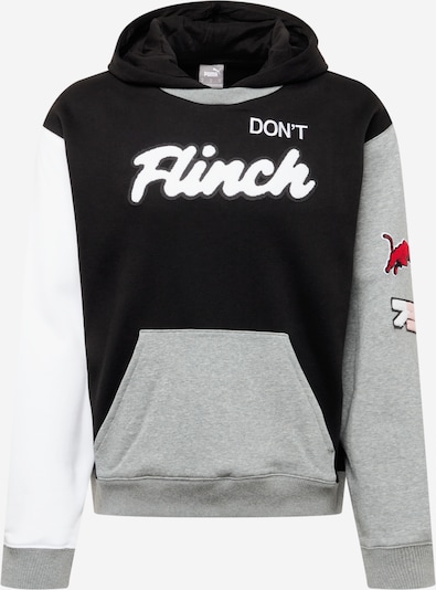 PUMA Sports sweatshirt in mottled grey / Red / Black / White, Item view
