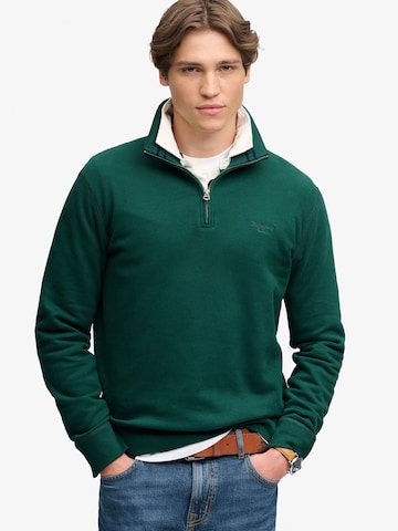 Superdry & Co Mikina 'ESSENTIAL' - Zelená: predná strana