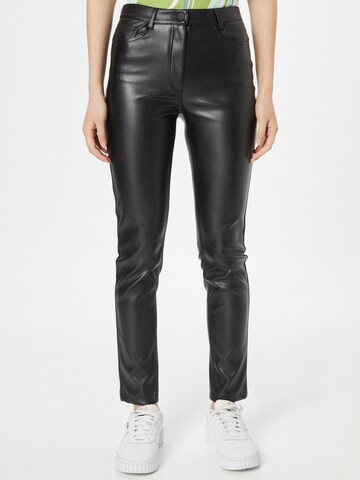 Regular Pantalon Tally Weijl en noir : devant