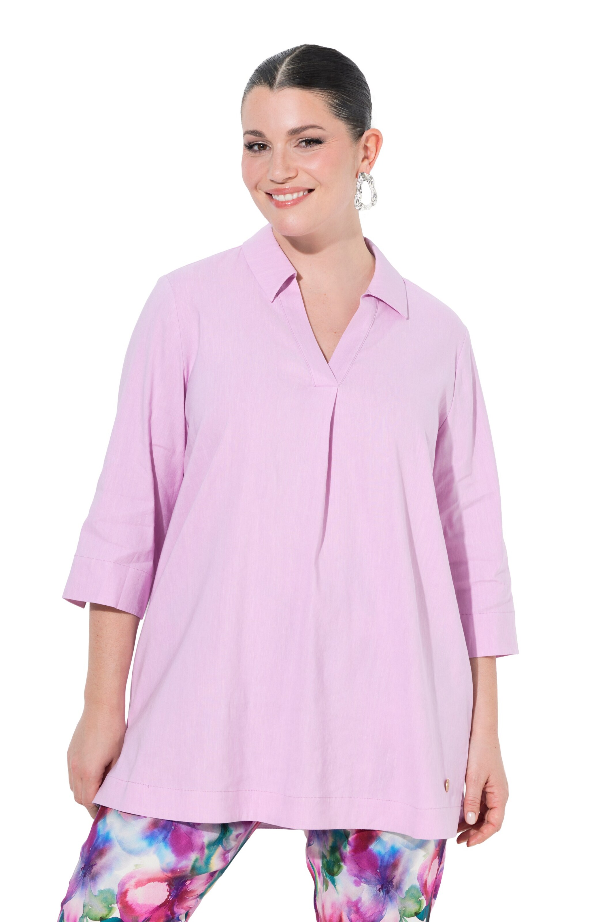 Ulla Popken Tunika in Pink: Vorderseite