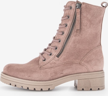 GABOR Lace-Up Ankle Boots in Pink