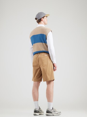 Calvin Klein Jeans Loose fit Pleat-front trousers in Brown