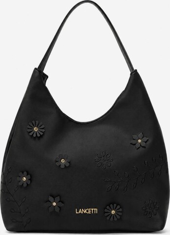 Borsa a mano 'Gisli 2' di Lancetti in nero: frontale