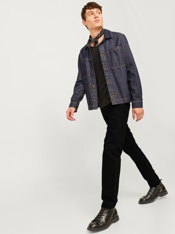 Effilé Jean '12263335' JACK & JONES en noir