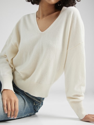 Sisley Sweter w kolorze biały