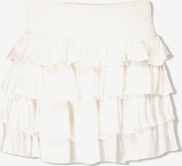 BershkaSuknja - bijela boja: prednji dio