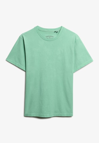 Superdry Shirt 'Essentials' in Groen: voorkant