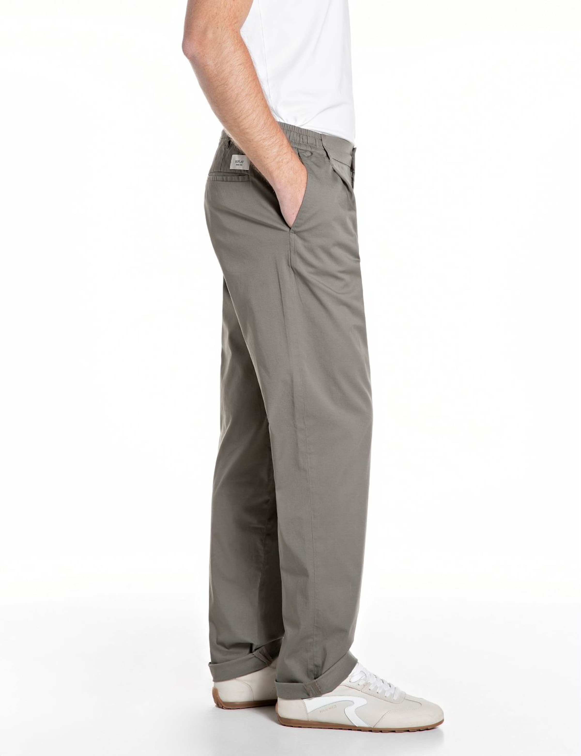 REPLAY Regular Chino Pants in Brown