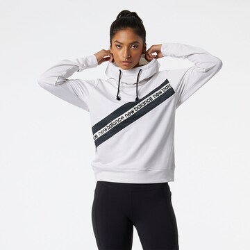 new balance Sportief sweatshirt in Wit: voorkant