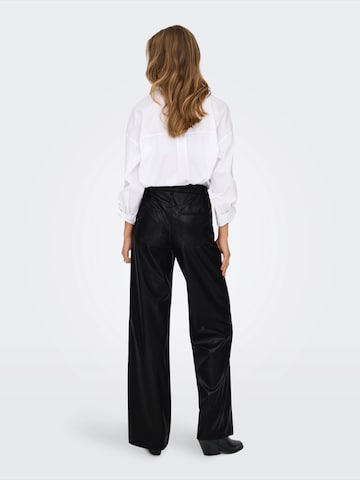 Wide Leg Pantalon 'ONLMADISON' ONLY en noir