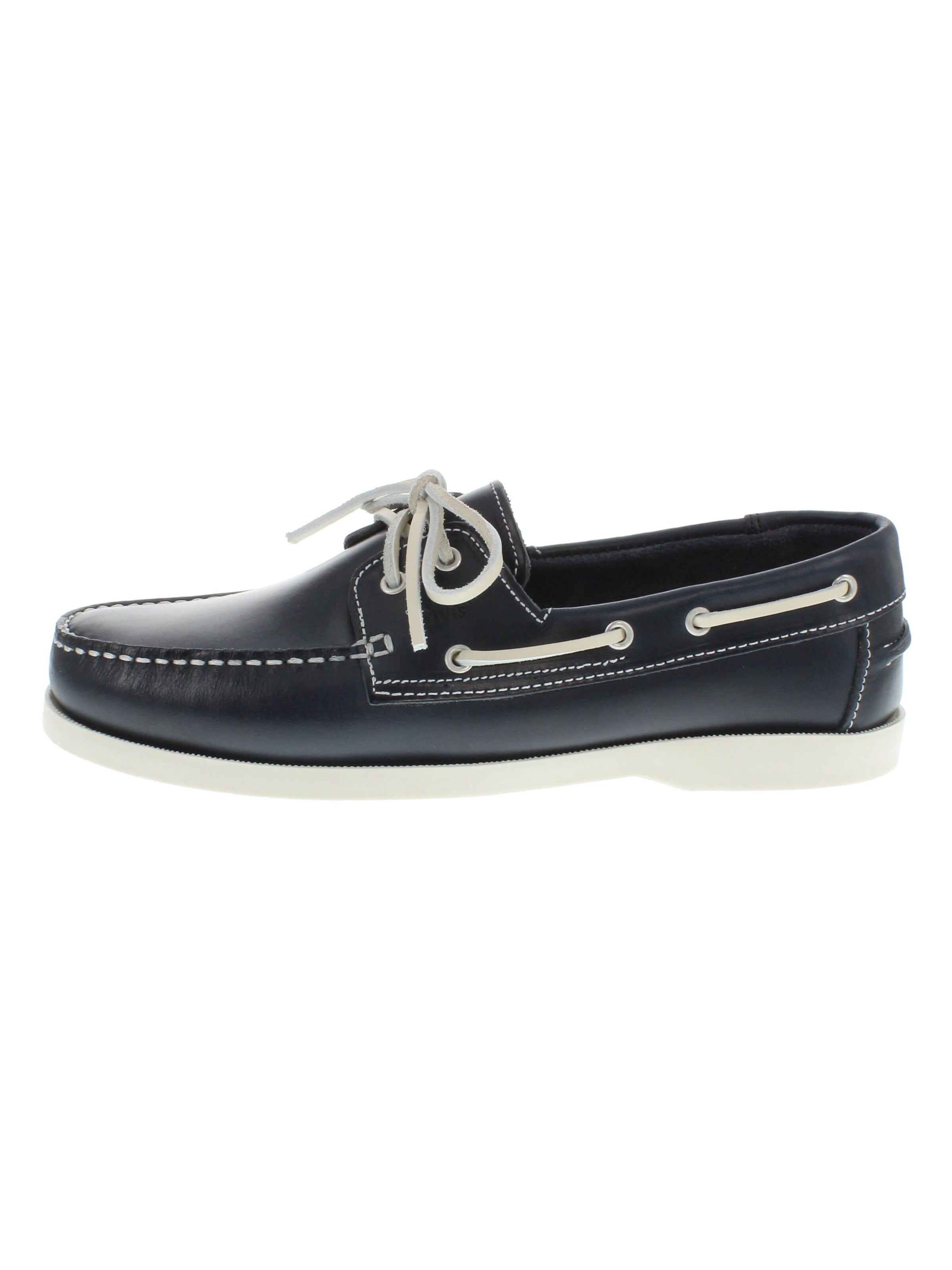 XAVER LUIS Schuhmanufaktur Mokassin 'CARI - Bootschuhe'‌‌‌ in Blau: Vorderseite