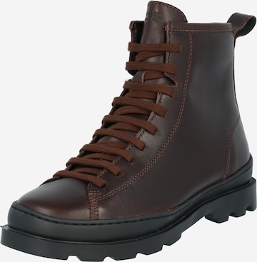 CAMPER Lace-Up Ankle Boots 'Brutus' in Brown: front