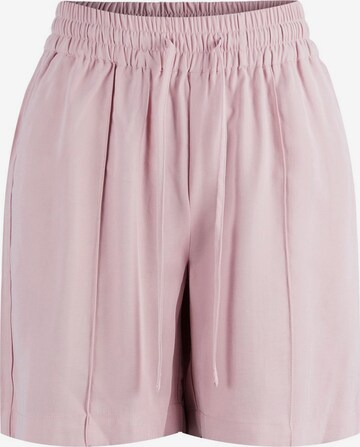 Y.A.S Loose fit Pleat-Front Pants 'Mira' in Pink: front