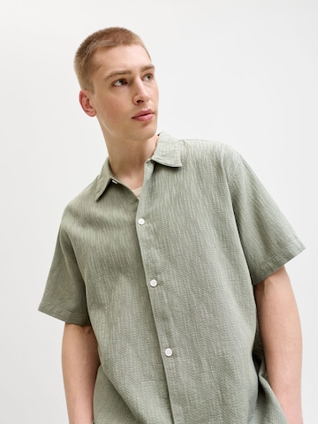 JACK & JONES Comfort Fit Hemd 'JORMontauk' in Grün