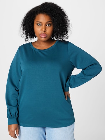 Zizzi Sweatshirt 'DAYNA' in Blau: predná strana