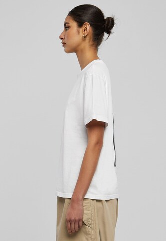 T-shirt 'I Don't Give A F' Mister Tee en blanc