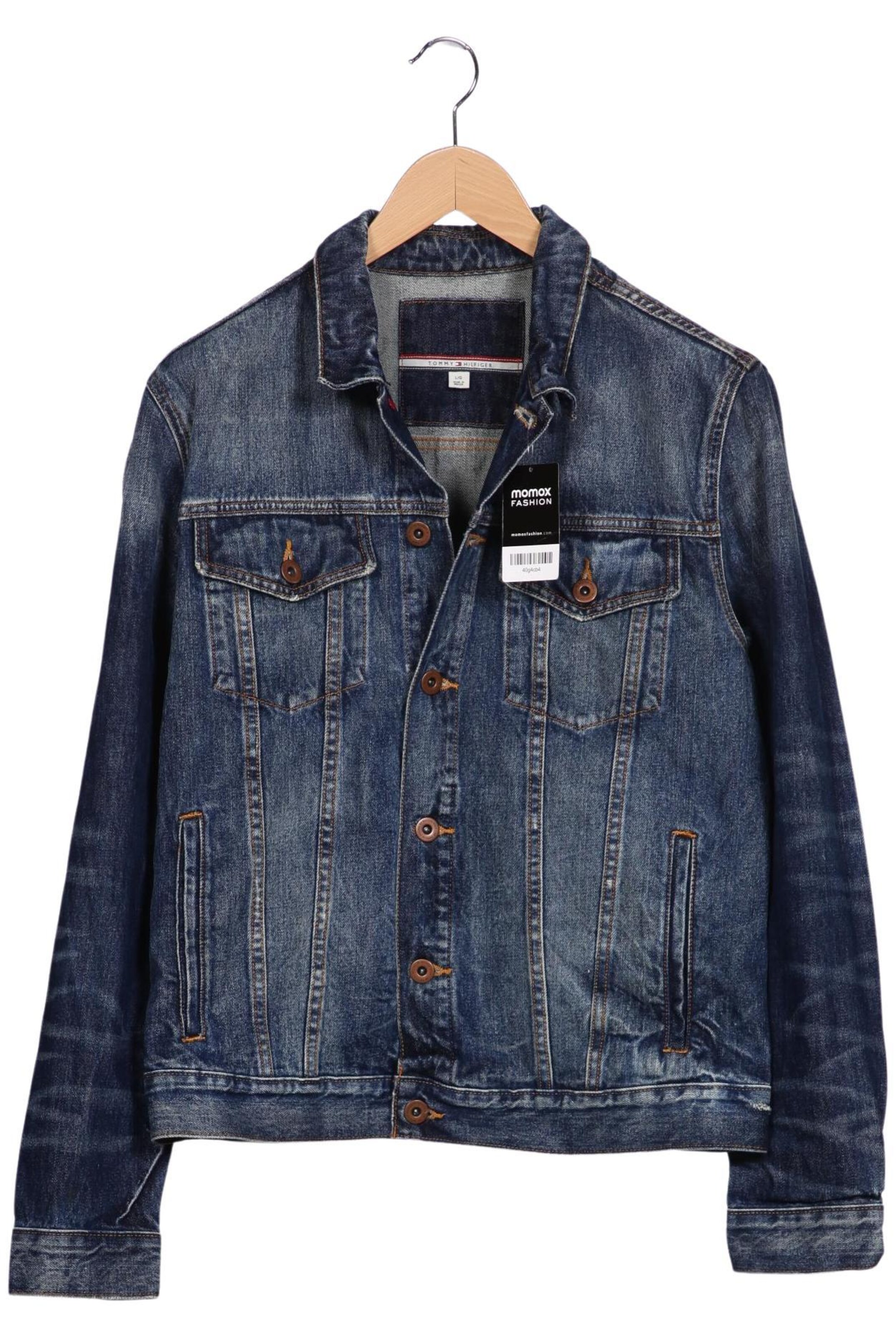 TOMMY HILFIGER Jacket & Coat in L in Blue: front