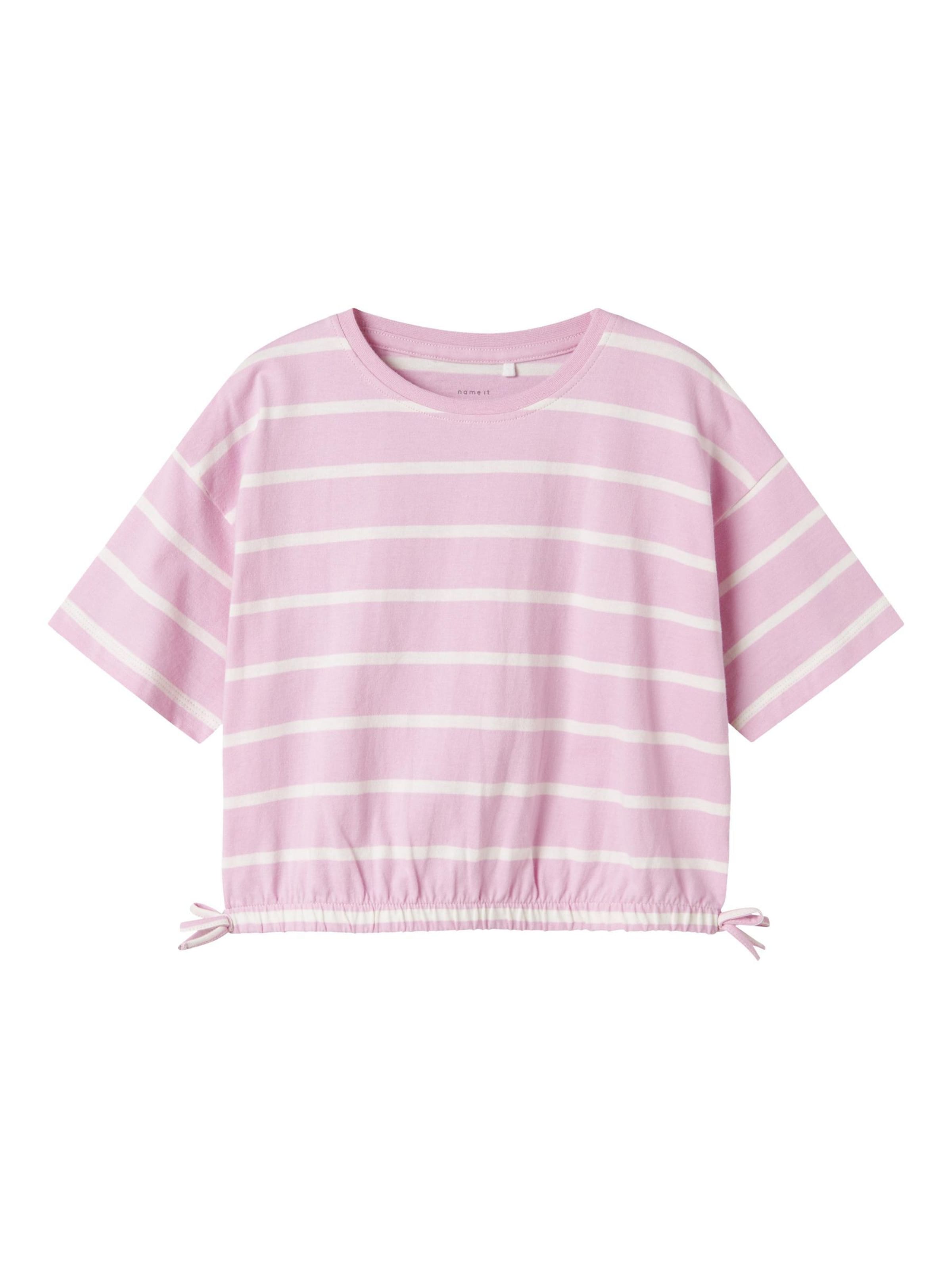 NAME IT Μπλουζάκι 'NKFFunion' σε ροζ: μπροστά