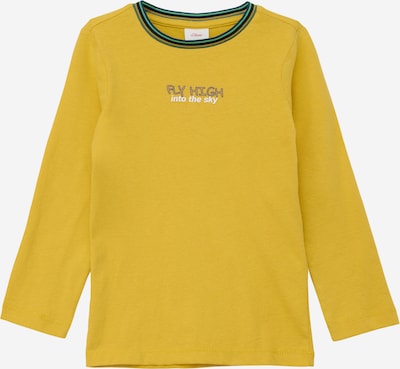 s.Oliver T-Shirt en moutarde / sapin / blanc, Vue avec produit