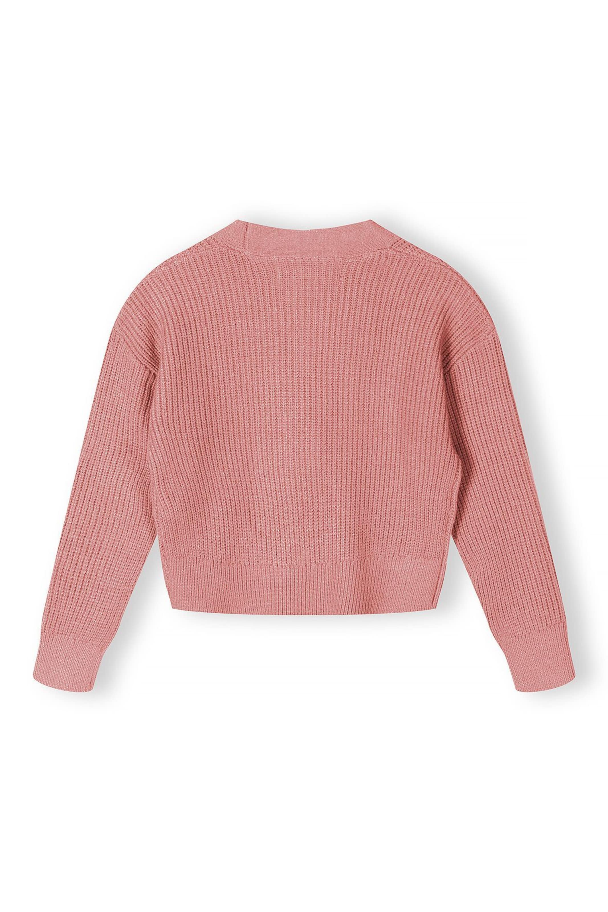 MINOTI Πλεκτή ζακέτα σε ροζ