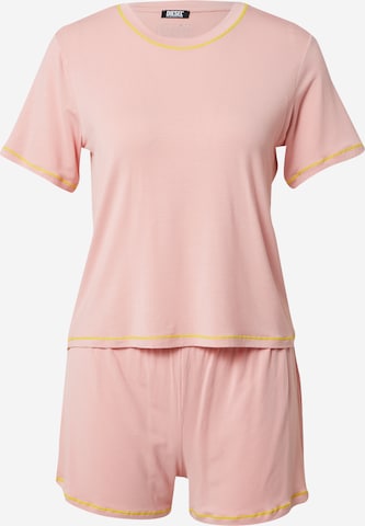 DIESEL Pyjamashortsit värissä vaaleanpunainen: edessä